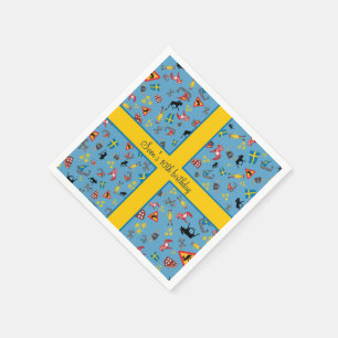 Serviette En Papier Articles suédois de culture avec le drapeau
