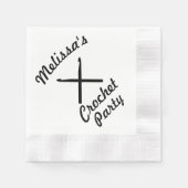 Serviette En Papier Artisanat de la fête du Fil Crochet (Devant)