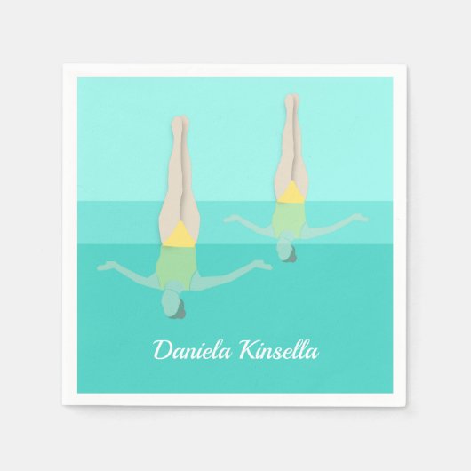 Serviette En Papier Artistic Swimming (Devant)