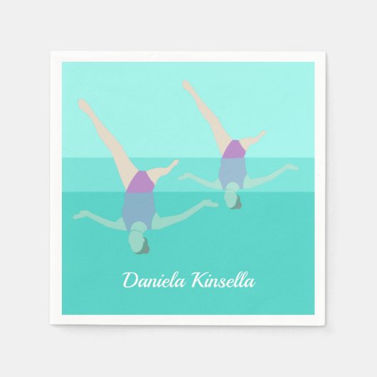 Serviette En Papier Artistic Swimming (Devant)