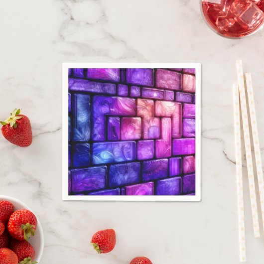 Serviette En Papier Artsy (En situation)