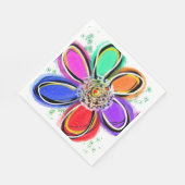 Serviette En Papier Artsy aquarelle Floral (Coin)