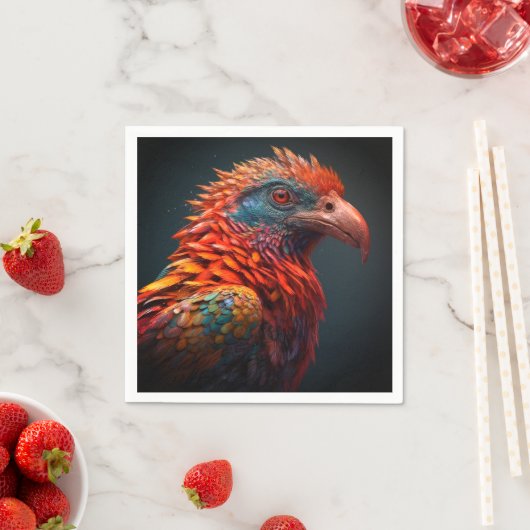 Serviette En Papier Artsy Bird (En situation)