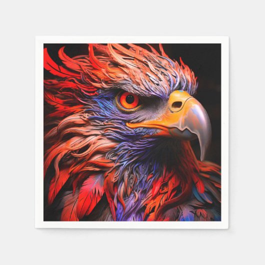 Serviette En Papier Artsy Bird (Devant)