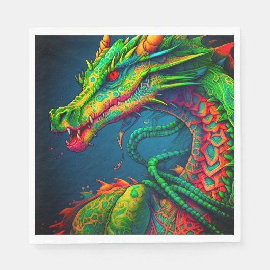 Serviette En Papier Artsy Dragon (Devant)