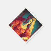 Serviette En Papier Artsy Lady (Coin)