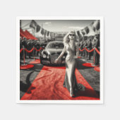 Serviette En Papier Artsy Lady (Devant)