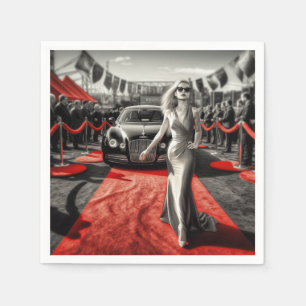 Serviette En Papier Artsy Lady