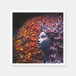 Serviette En Papier Artsy Lady