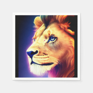 Serviette En Papier Artsy Lion