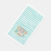 Serviette En Papier Artsy Mermaid on Blue Stripes (Coin)