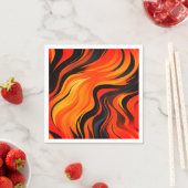 Serviette En Papier Artsy Stripes (En situation)