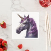 Serviette En Papier Artsy Unicorn (En situation)