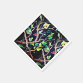 Serviette En Papier Artwork d'aquarelle et de papillons (Coin)