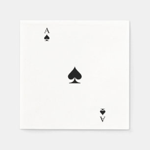 Serviette En Papier As de pique