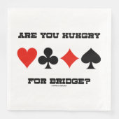 Serviette En Papier As-Tu Faim Pour Le Pont ? Quatre combinaisons de c (Devant)