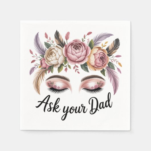Serviette En Papier Ask Your Dad (Devant)