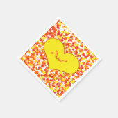 Serviette En Papier ASL-I Love You with Heart par Shirley Taylor (Coin)