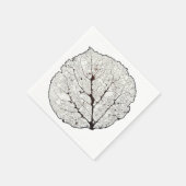Serviette En Papier Aspen Feuille Squelette 1 (Coin)
