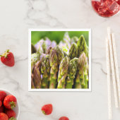 Serviette En Papier Asperge (En situation)