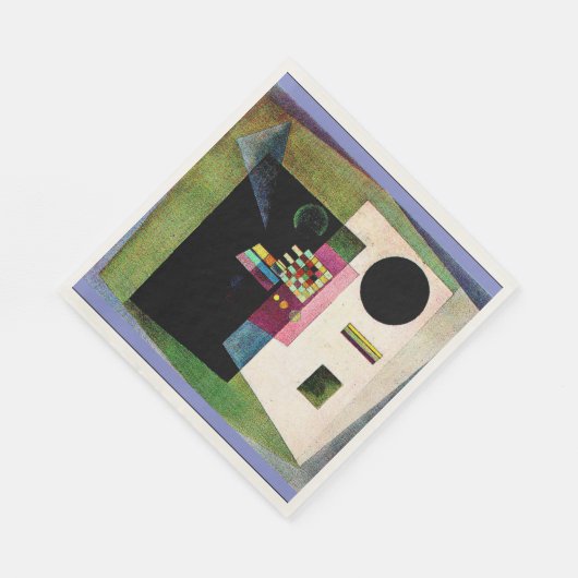 Serviette En Papier Asserting, abstract painting by Kandinsky, (Coin)