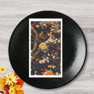 Serviette En Papier Assiette en papier chinoiserie automne élégant