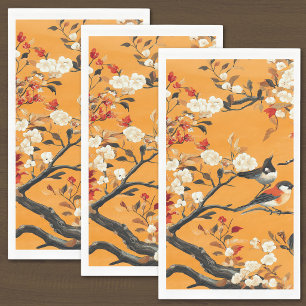 Serviette En Papier Assiette en papier élégante chinoiserie d'automne
