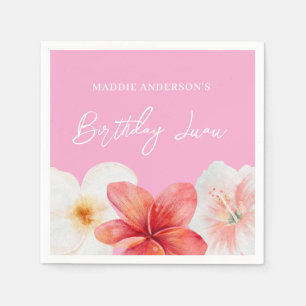 Serviette En Papier Assiette en papier pour anniversaire hawaïenne