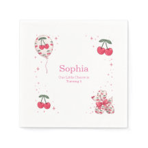 Assiette en papier pour chien ballon cerise pour f