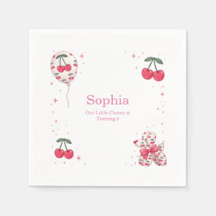 Serviette En Papier Assiette en papier pour chien ballon cerise pour f