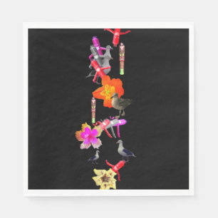 Serviette En Papier Assiette en papier pour une escale au paradis