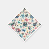 Serviette En Papier Assiettes en papier pour fêtes de fin d'année (Coin)