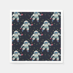 Serviette En Papier Assiettes en papier Space Astronaut