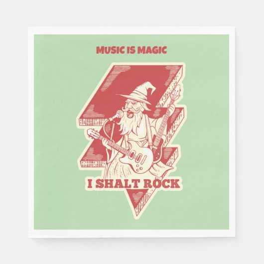 Serviette En Papier Assistant lecture de guitare (Devant)