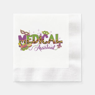 Serviette En Papier Assistant Médical - Mardi Gras