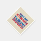 Serviette En Papier Assistant technicien de feux d'artifice drôle 4 ju (Coin)