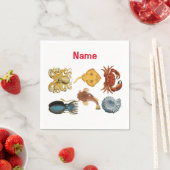 Serviette En Papier Association d'apaces de mer uniques Thunder_Cove (En situation)