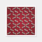 Serviette En Papier Astrid en rouge (Devant)