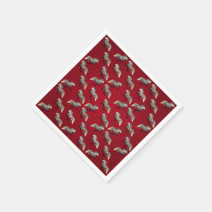 Serviette En Papier Astrid en rouge