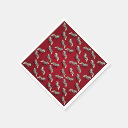 Serviette En Papier Astrid en rouge (Coin)
