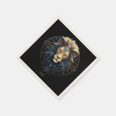 Serviette En Papier Astrologie Lion céleste Symbole étoile Nom du sign (Coin)