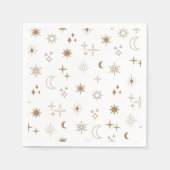 Serviette En Papier Astrologie Star Motif (Devant)