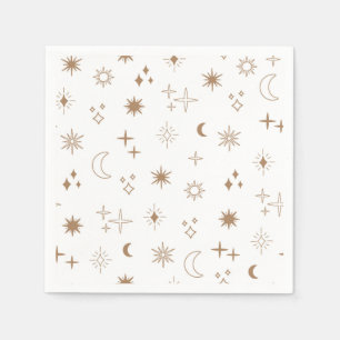 Serviette En Papier Astrologie Star Motif
