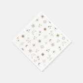 Serviette En Papier Astrologie Star Motif (Coin)