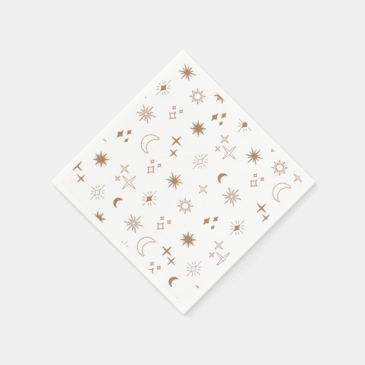 Serviette En Papier Astrologie Star Motif (Coin)