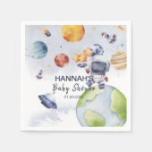 Serviette En Papier Astronaut Espace extra-atmosphérique Baby shower d (Devant)