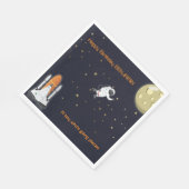 Serviette En Papier Astronaut Moon Rocket Kids Solaire Système Papier  (Coin)