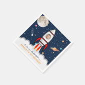 Serviette En Papier Astronaut Rocket Espace extra-atmosphérique 1ère p (Coin)