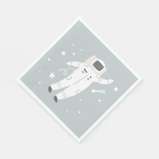 Serviette En Papier Astronaut & Stars Space Anniversaire (Coin)