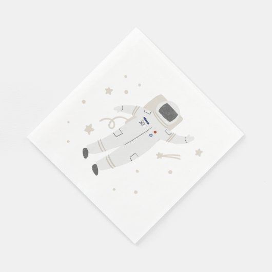 Serviette En Papier Astronaut & Stars Space Anniversaire (Coin)